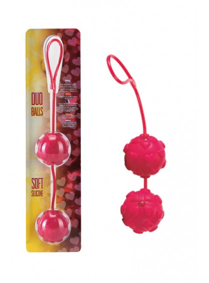 Вагинальные шарики Dream Toys с дополнительной стимуляцией, красные, Ø3,5 см