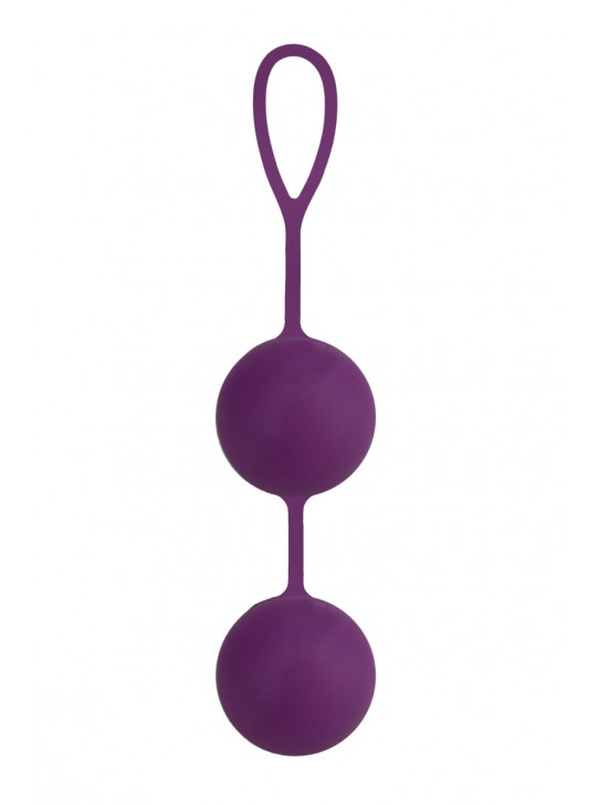 Вагинальные шарики Seven Creations силиконовые, фиолетовые, Ø4,5 см