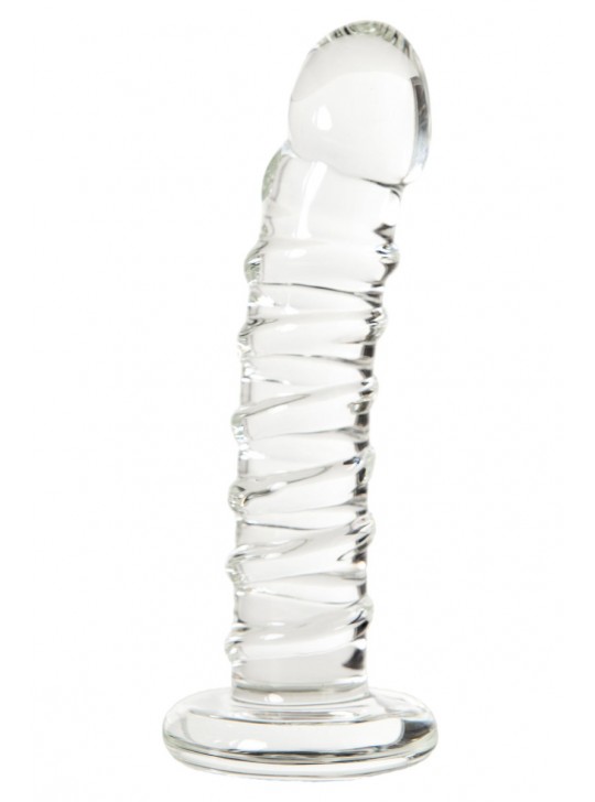 Фаллоимитатор Sexus Glass стеклянный, прозрачный, 14 см
