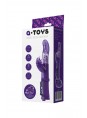 Вибратор с клиторальным стимулятором TOYFA A-Toys , TPR, Фиолетовый, 22,5 см