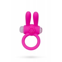Виброкольцо розовое A-toys с ушками