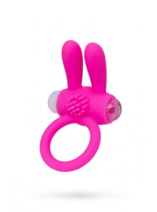 Виброкольцо розовое A-toys с ушками
