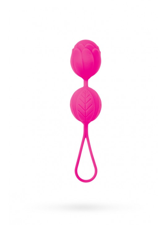 Вагинальные шарики TOYFA A-toys силиконовые, розовые, Ø3,5 см
