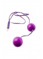 Вагинальные шарики TOYFA с вибрацией, ABS пластик, фиолетовые, Ø3 см