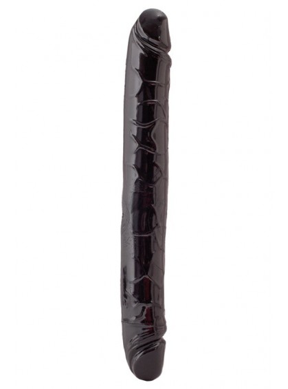 Двусторонний фаллоимитатор TOYFA Black&Red, чёрный, 32 см